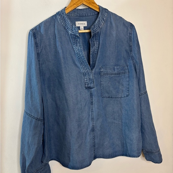 Blue Denim Women's Top - Picture 2 of 8